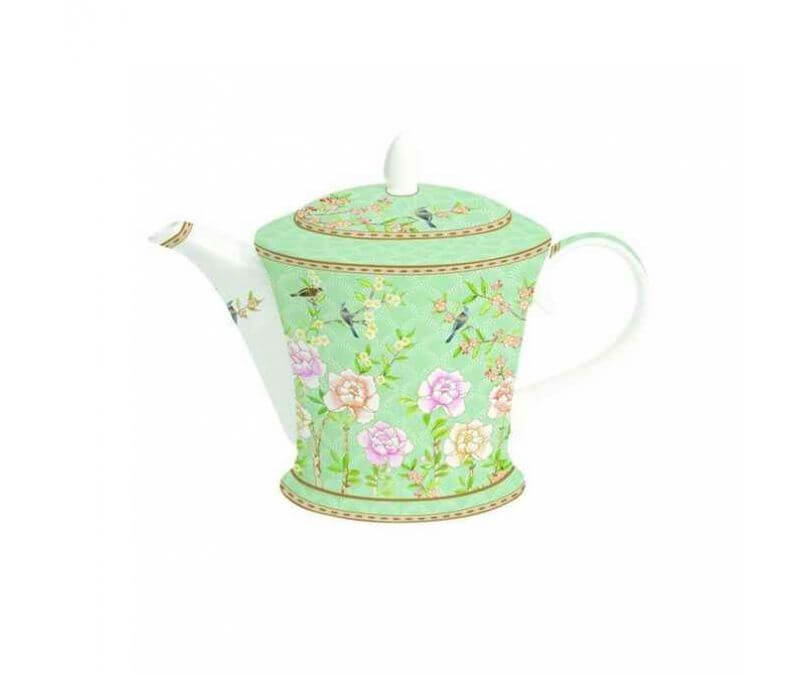 Porcelanowy czajnik zielony 1000 ml PALACE GARDEN