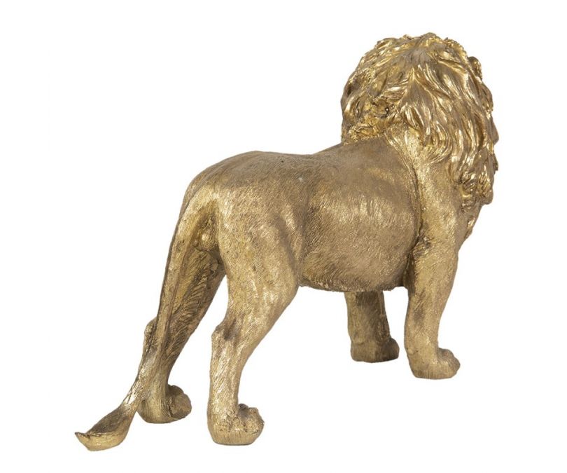 Dekoracja stojąca złoty lew