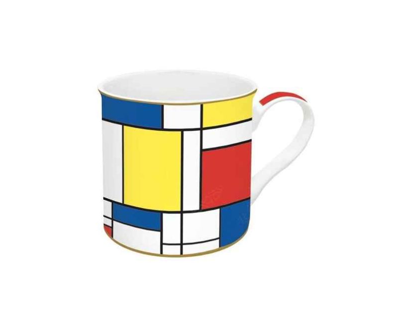 Kubek porcelanowy Piet Mondrian