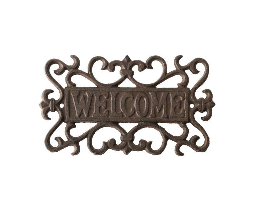 Tabliczka żeliwna Welcome