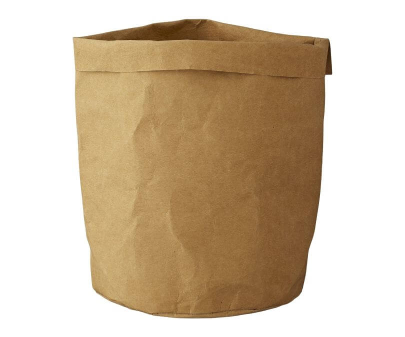 Torba papierowa dekoracyjna naturalna osłonka na doniczkę 25 cm