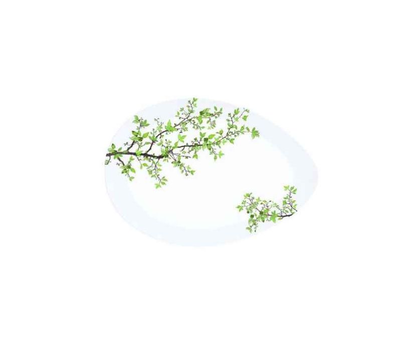 Półmisek z porcelany mały NATURA