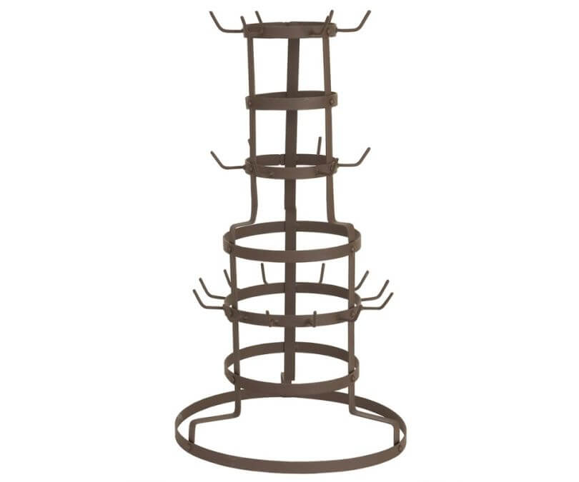 Stojak na kubki metalowy wysoki 54 cm
