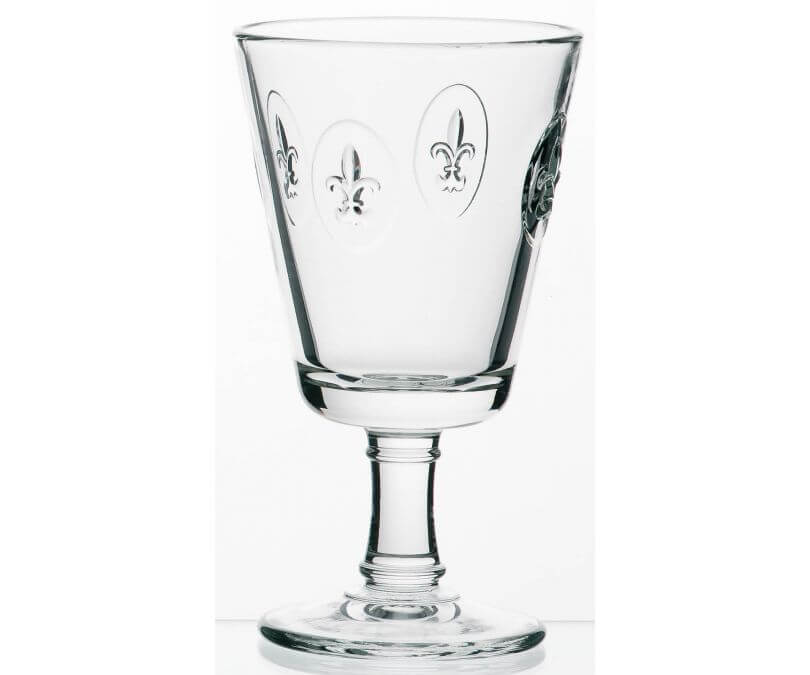 Kieliszki do wina Fleur de lys Lilijka La Rochere przezroczyste 240 ml 6 szt.