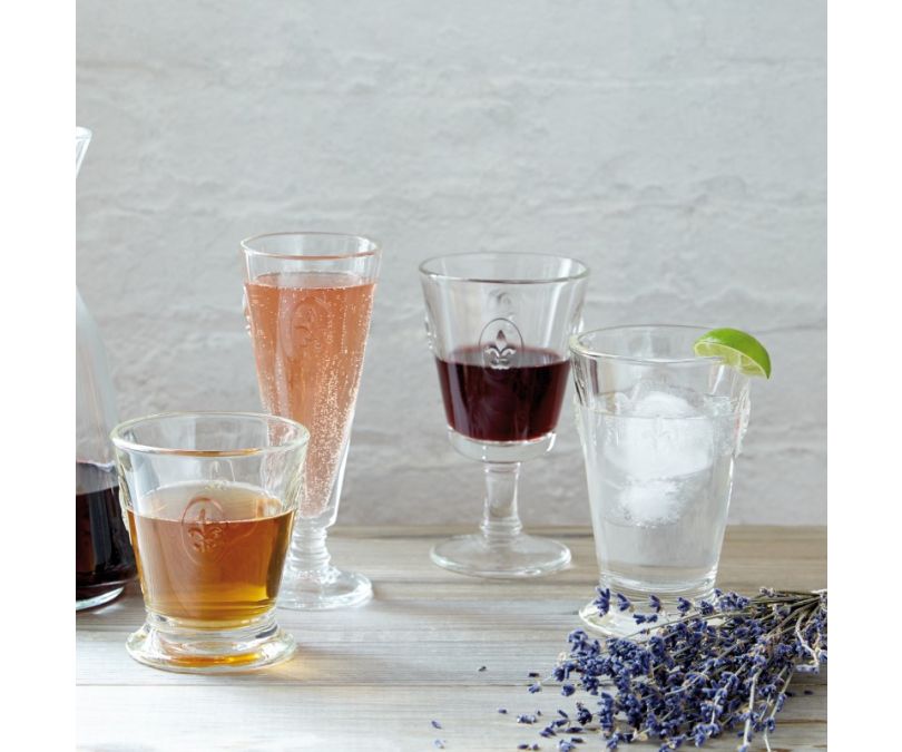 Kieliszki do wina Fleur de lys Lilijka La Rochere przezroczyste 240 ml 6 szt.