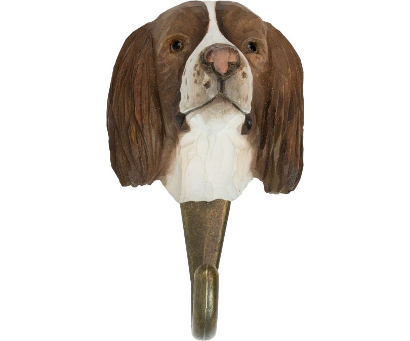 Wieszak do przedpokoju drewniany ręcznie robiony Spaniel cavalier