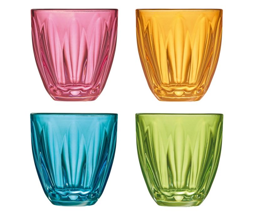 Szklanka Lily  komplet 4 szt. szklanki kolorowe 250 ml