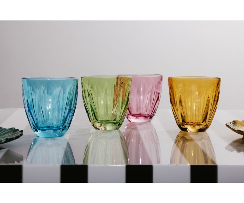 Szklanka Lily  komplet 4 szt. szklanki kolorowe 250 ml