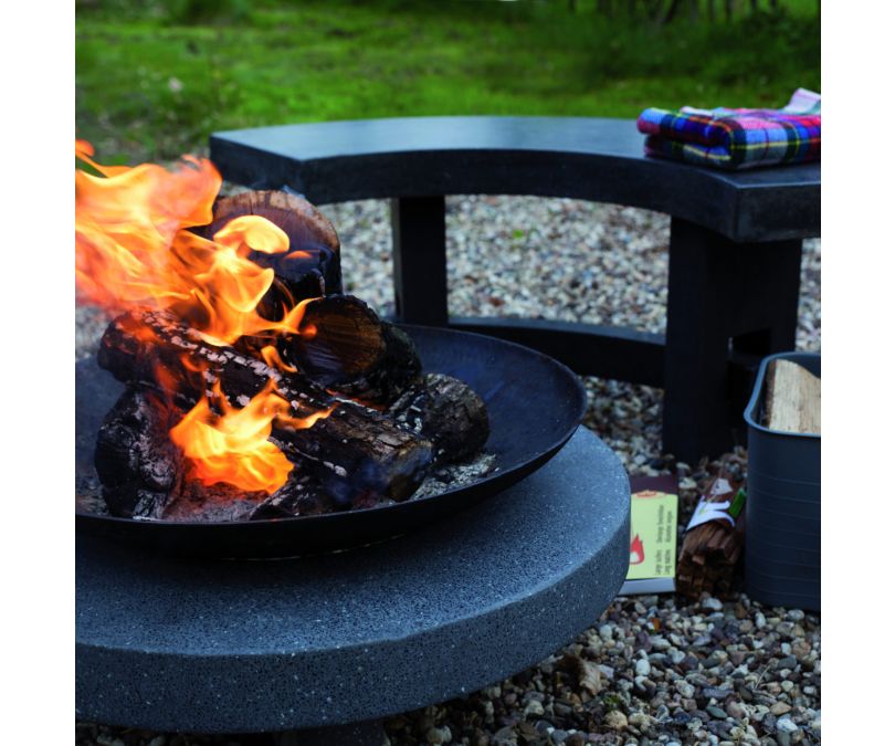Palenisko ogrodowe metalowe kamienne grill
