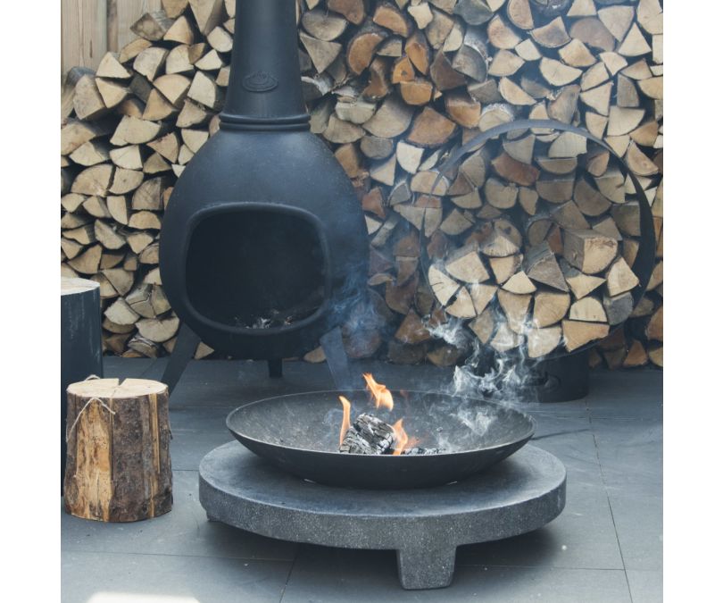 Palenisko ogrodowe metalowe kamienne grill