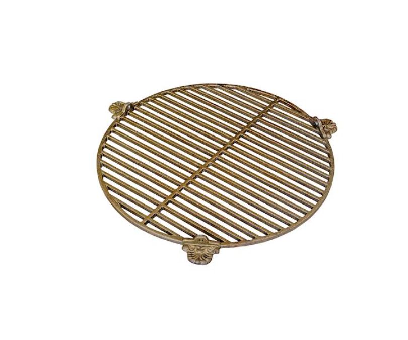 Żeliwny grill odchylany okrągły ruszt