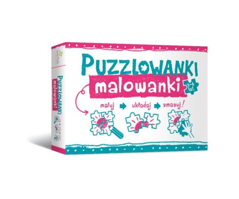 Puzzlowanki Malowanki. Maluj, układaj, zmazuj!