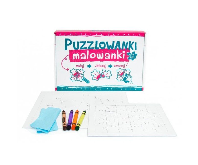 Puzzlowanki Malowanki. Maluj, układaj, zmazuj!