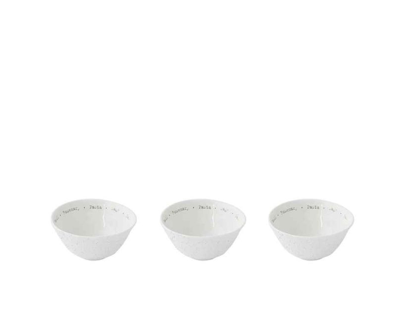 Zestaw 3 porcelanowych mis HOME & KITCHEN