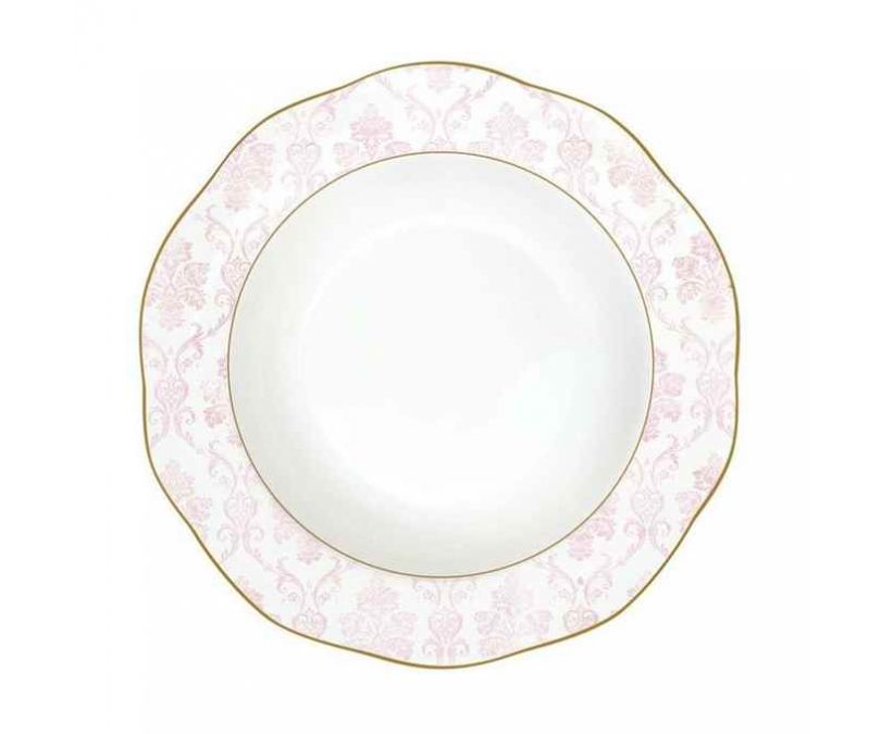 Porcelanowy talerz na zupę FLORAL DAMASK