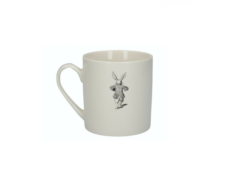Kubek Porcelanowy Alicja w krainie czarów Królik w ozdobnym pudełku 350ml