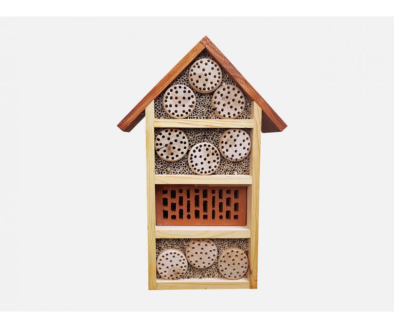 Hotel pszczeli model pszczoła murarka ceglany średni