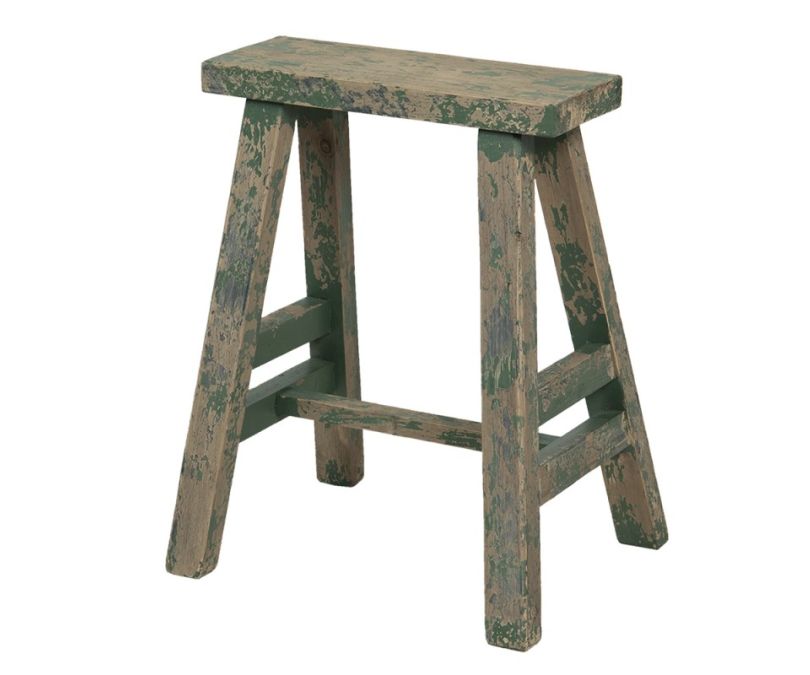 Stołek drewniany styl rustykalny
