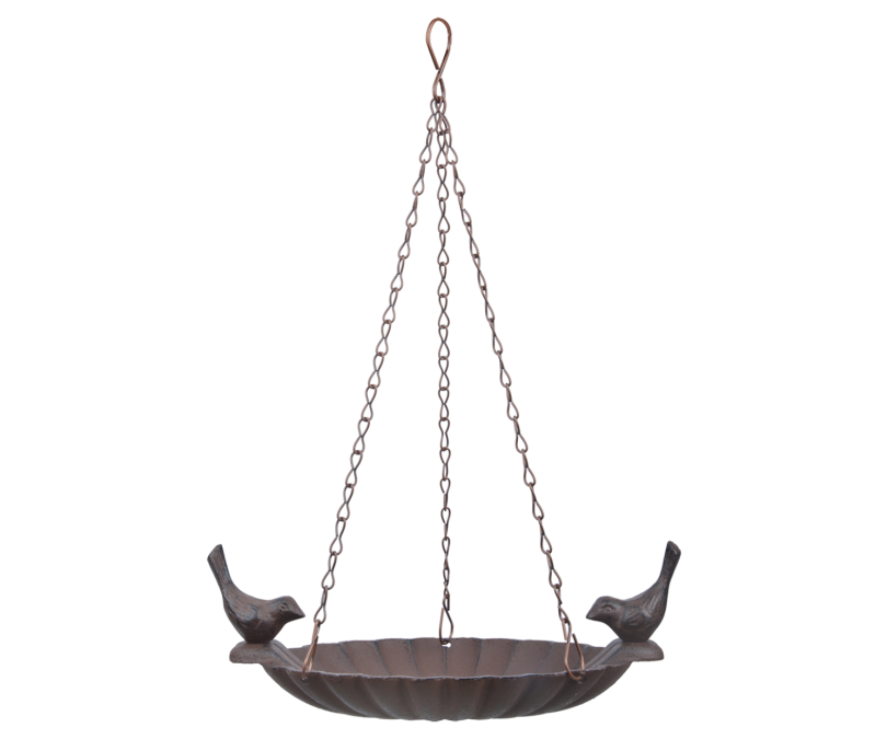 Karmnik/Poidełko dla ptaków żeliwny, wiszący ptaszki