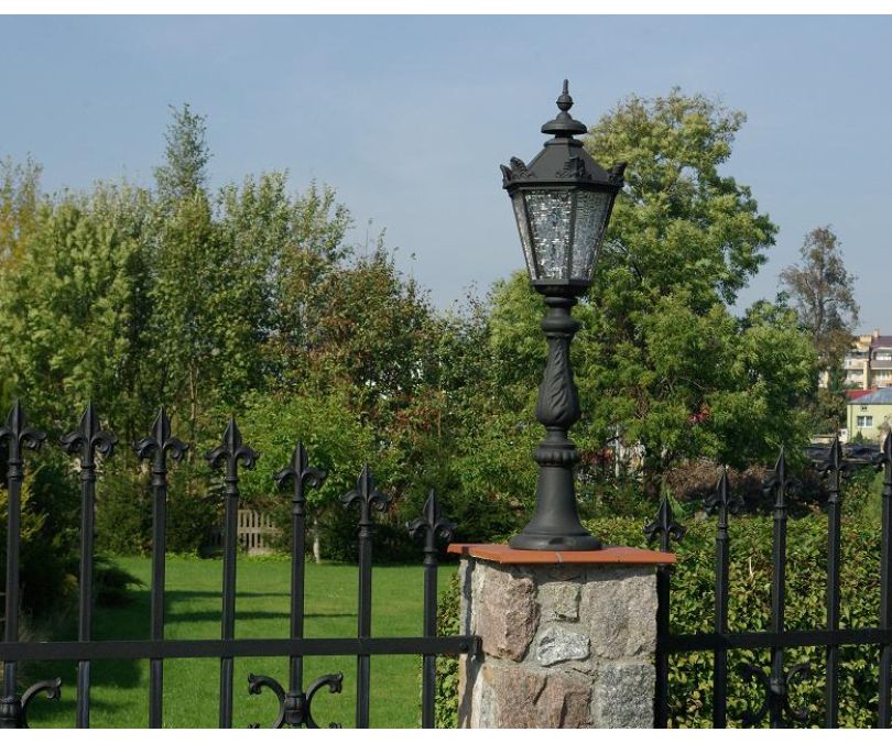 Lampa ogrodowa stojąca lampion lampa zewnętrzna żeliwna 90cm