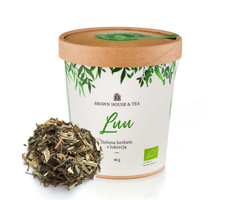 Herbata organiczna Luu zielona herbata z lukrecją 40g
