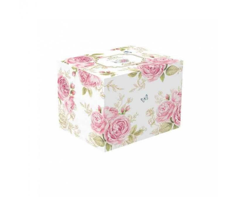 Porcelanowy czajnik z zaparzaczem w róże 1000 ml ROMANTIC