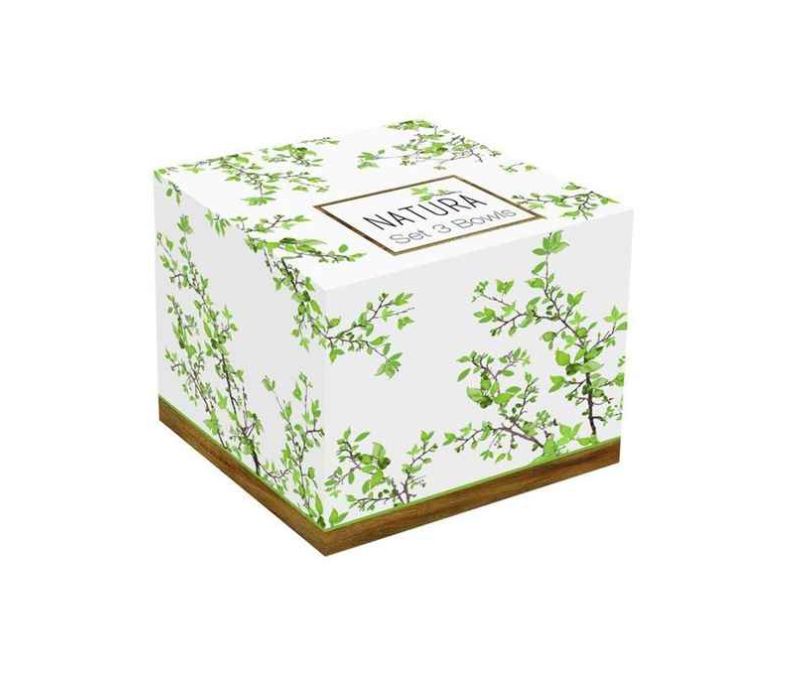 Zestaw miseczek z porcelany 3 sztuki NATURA