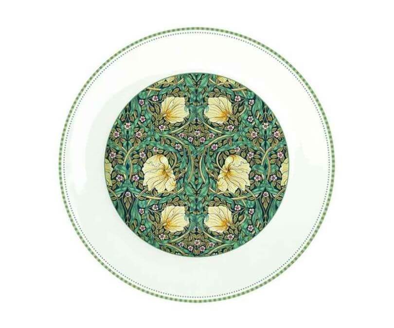 Porcelanowy płytki talerz w pnącza WILLIAM MORRIS