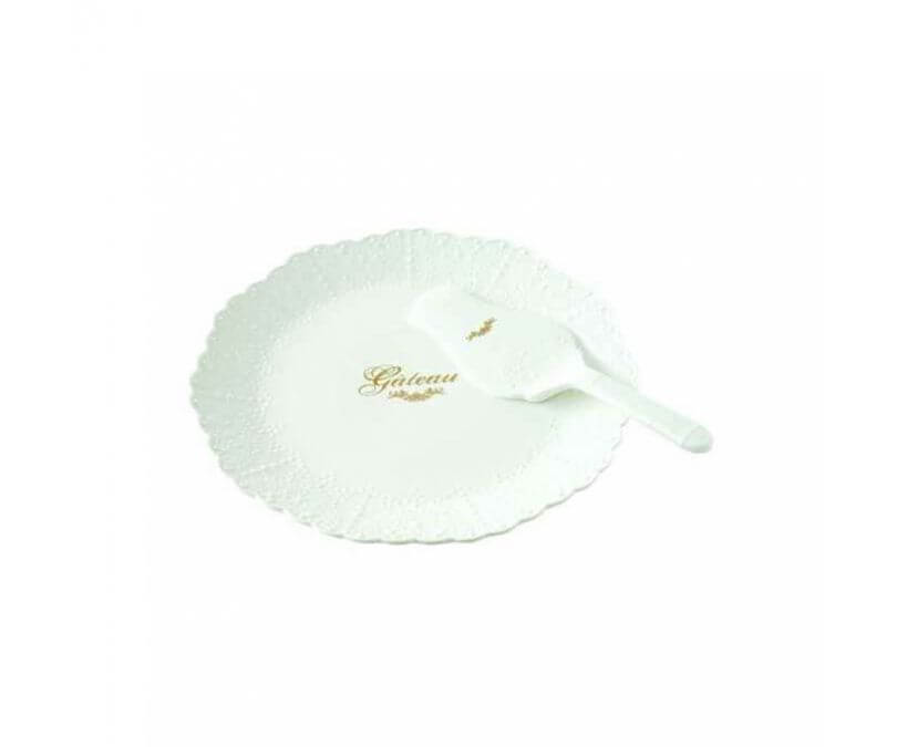 Porcelanowa patera na ciasto MAISON CHIC