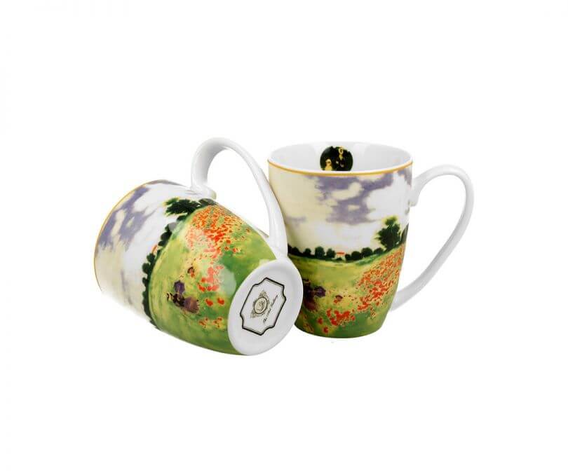 Kubki porcelanowe Monet Pole maków komplet 2 szt.