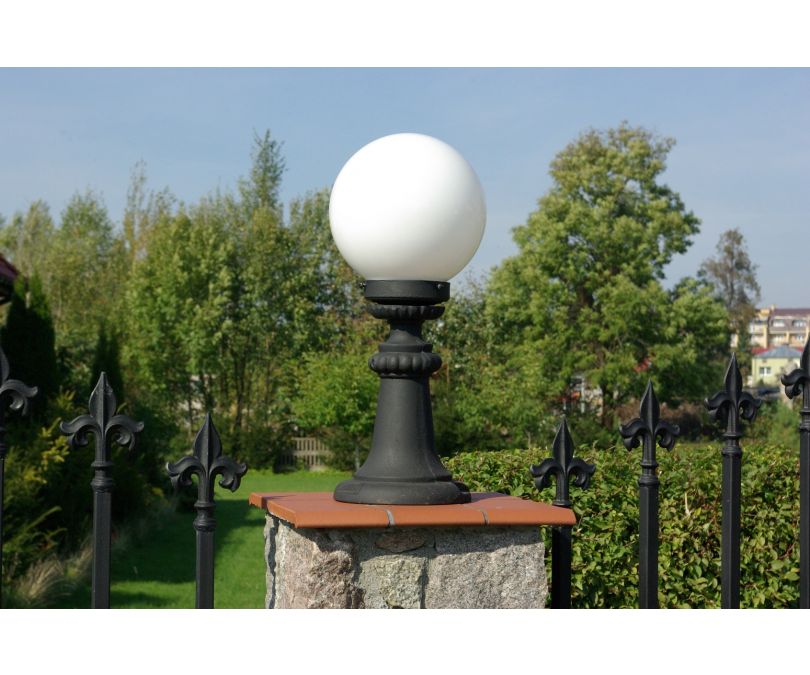 Lampa ogrodowa stojąca kula lampa zewnętrzna żeliwna 20fi