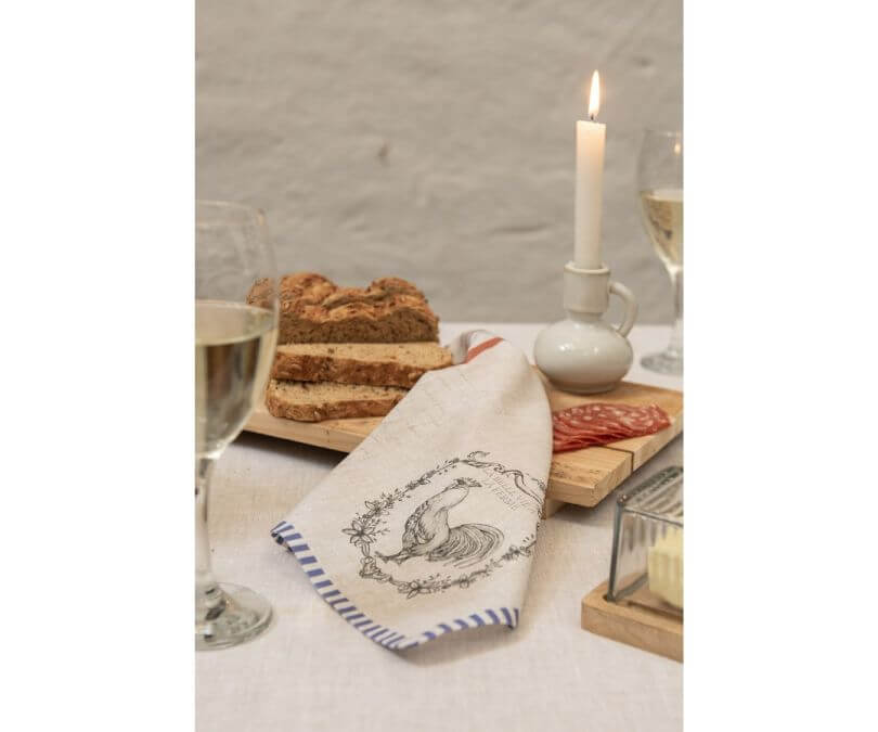 Serwetki bawełniane kogut 40x40 cm komplet 6 szt.z_3