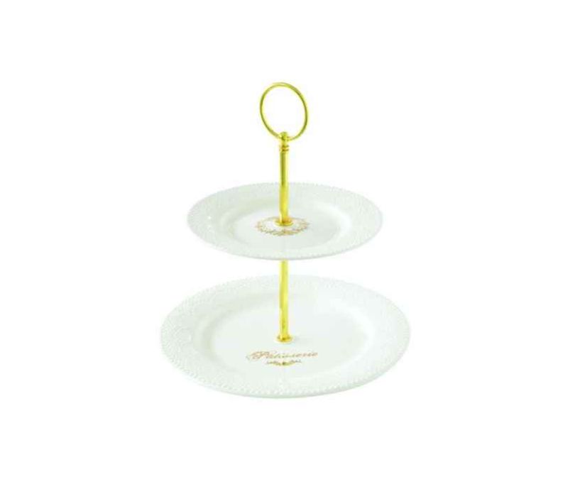 Porcelanowa patera dwupoziomowa MAISON CHIC