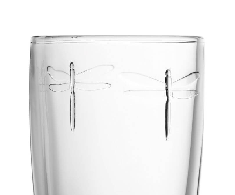 Szklanki Libellules Ważka La Rochere przezroczyste 390 ml 6 szt.