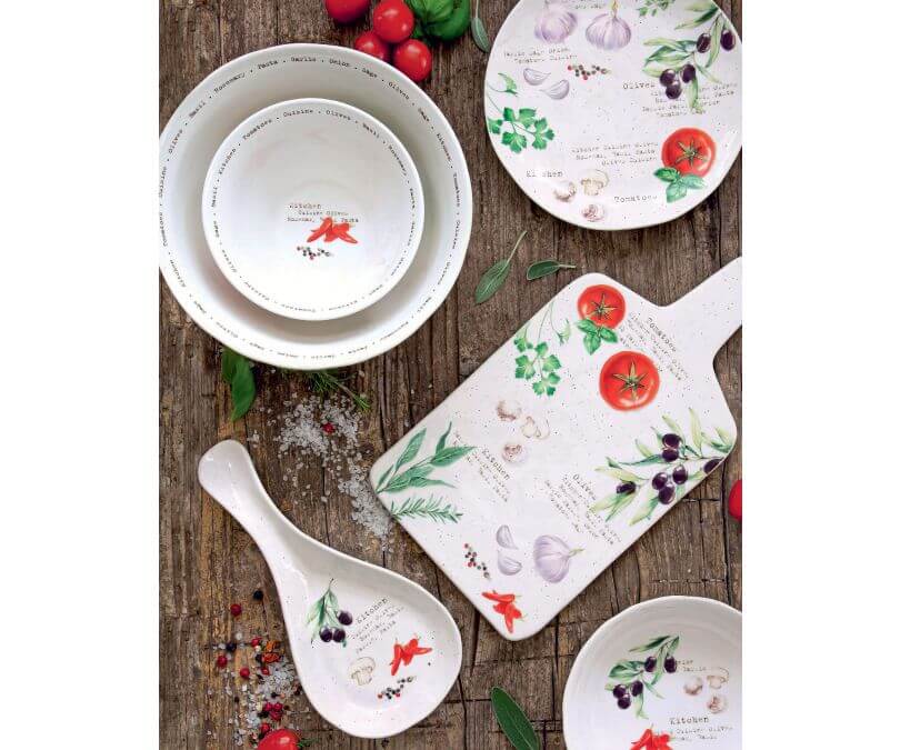 Porcelanowa miseczka o średnicy 16cm z rączkami (wymiar mierzony bez rączek)