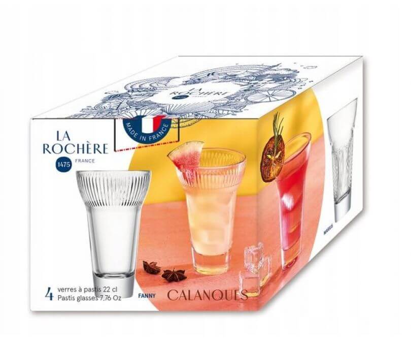 Szklanki do drinków Calanques komplet 4 szt. La Rochere 200 ml