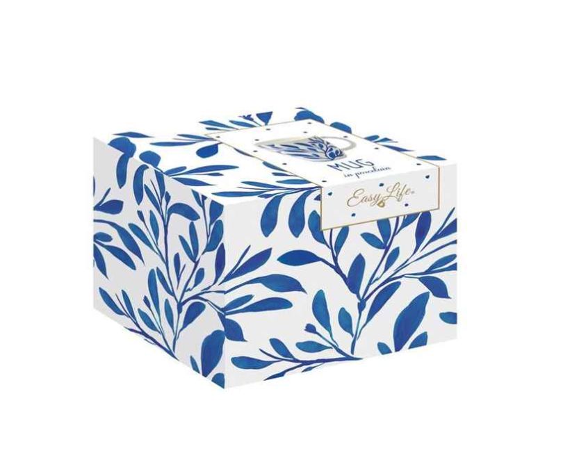 Kubek z porcelany liście 375 ml NEW ELEGANCE