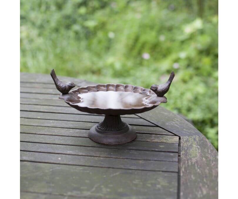 Żeliwne poidełko żeliwny karmnik dla ptaków Esschert design