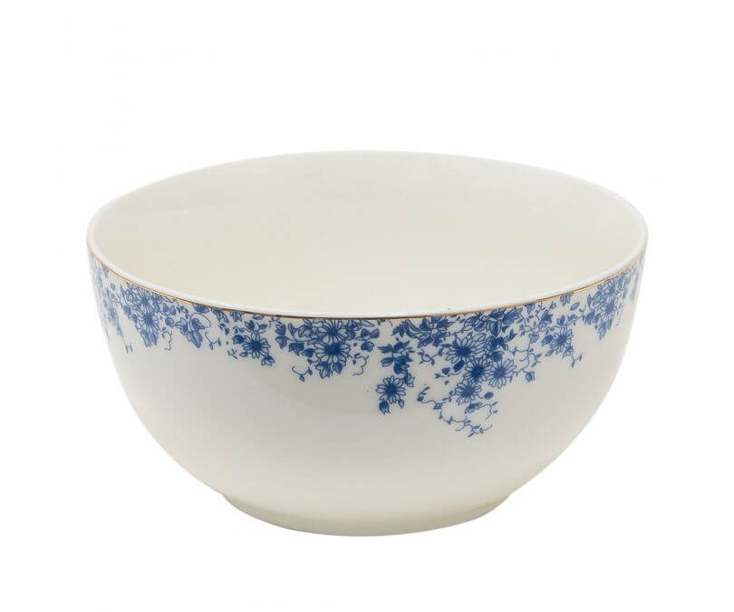 Miska porcelanowa niebieskie kwiaty zestaw 4 szt.