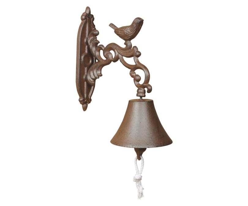 Dzwonek żeliwny ptaszek