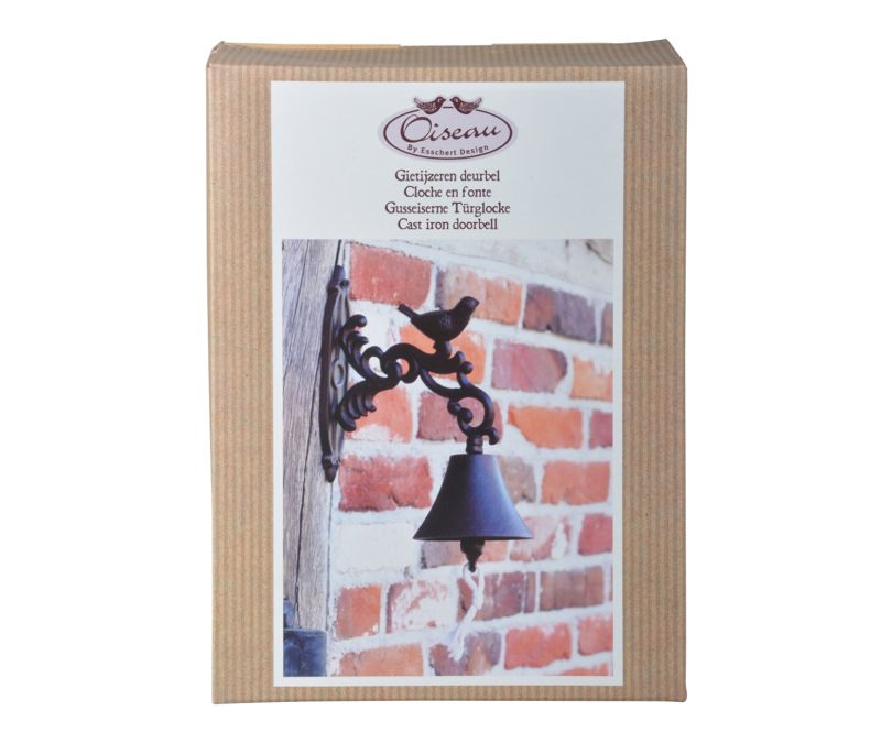 Dzwonek żeliwny ptaszek