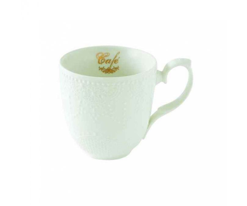 Kubek porcelanowy biały 400 ml MAISON CHIC