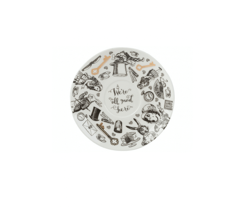 Filiżanka porcelanowa ze spodkiem Alicja w Krainie Czarów 210 ml