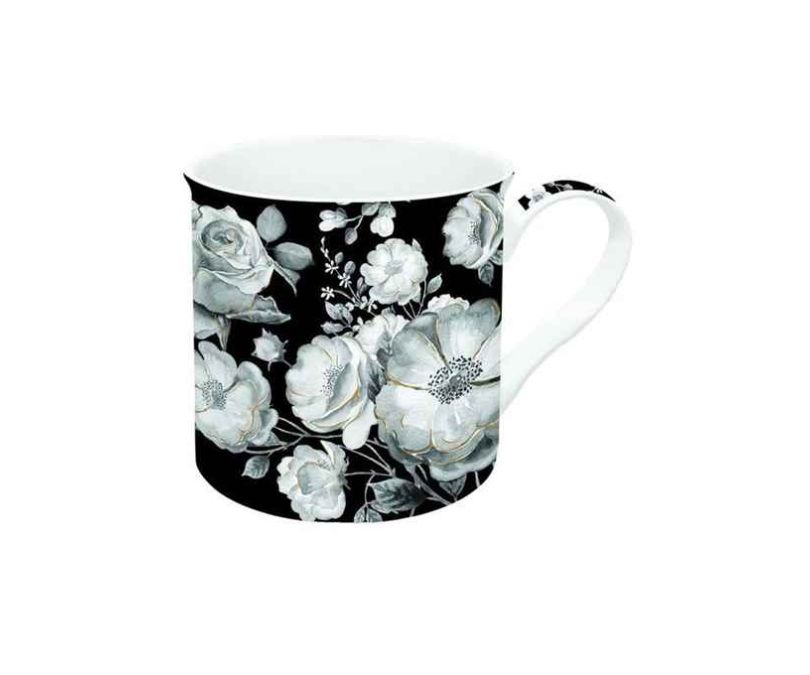 Kubek porcelanowy czarny 300 ml TREND & COLOURS