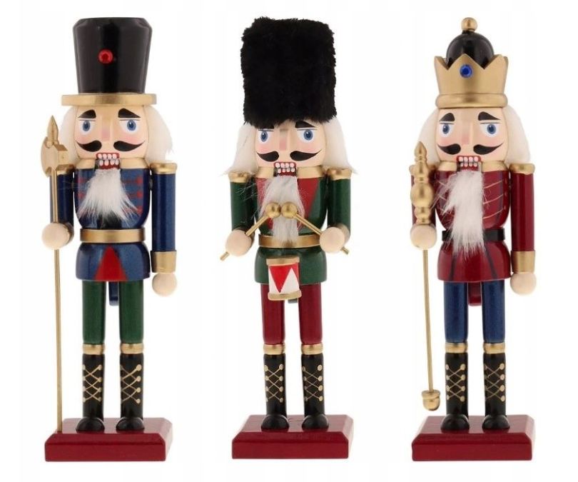 Dziadek do orzechów nutcracker figurka ozdoba świąteczna granatowy