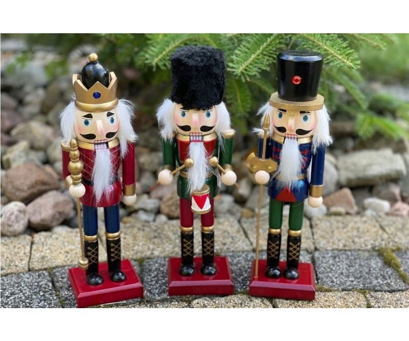 Dziadek do orzechów nutcracker figurka ozdoba świąteczna granatowy