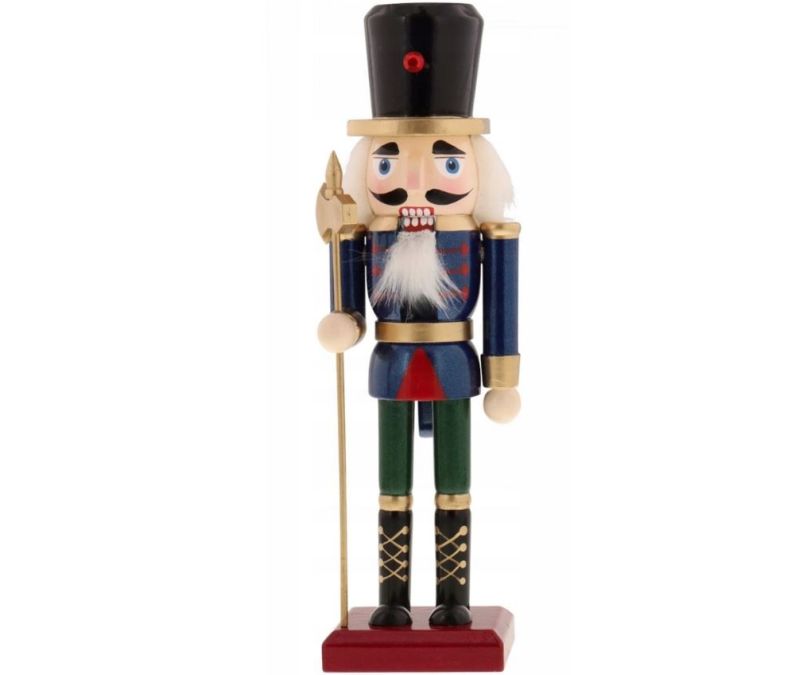 Dziadek do orzechów nutcracker figurka ozdoba świąteczna granatowy