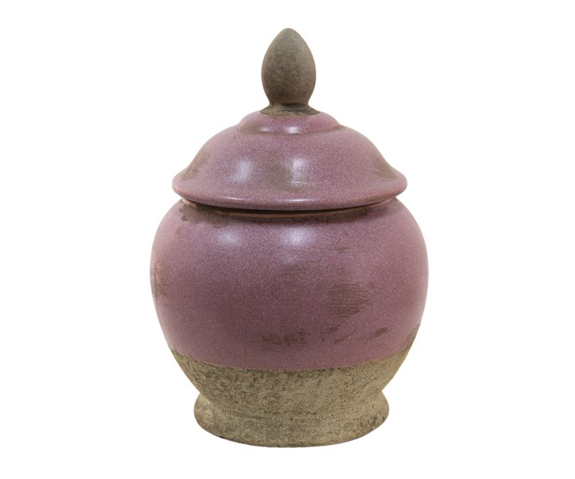 Sztatułka pojemnik ceramiczny różowy