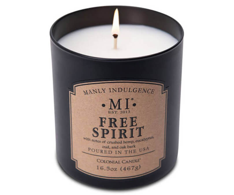 Świeca sojowa Free Spirit Colonial Candle zapachowa w szkle 467g