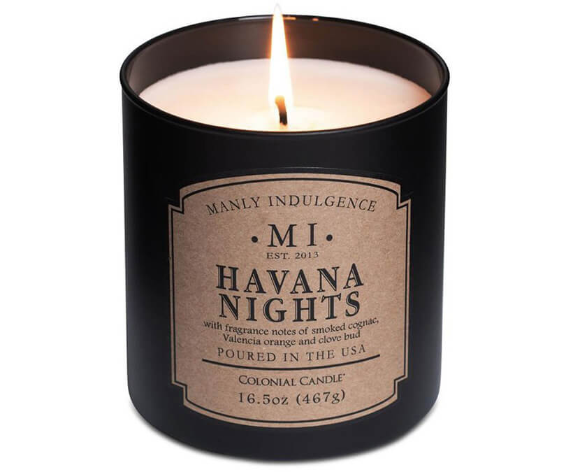 Świeca sojowa Havana Nights Colonial Candle zapachowa w szkle 467g